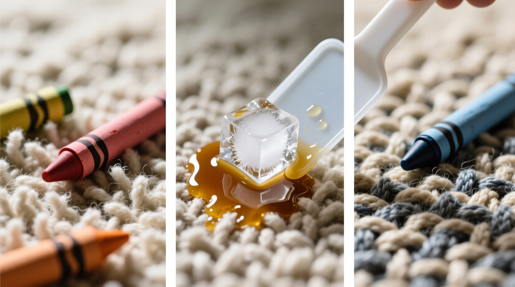 how to remove melted crayon from carpet