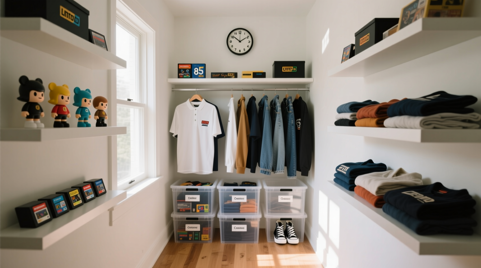 tiny closet organization for gamers daily wear