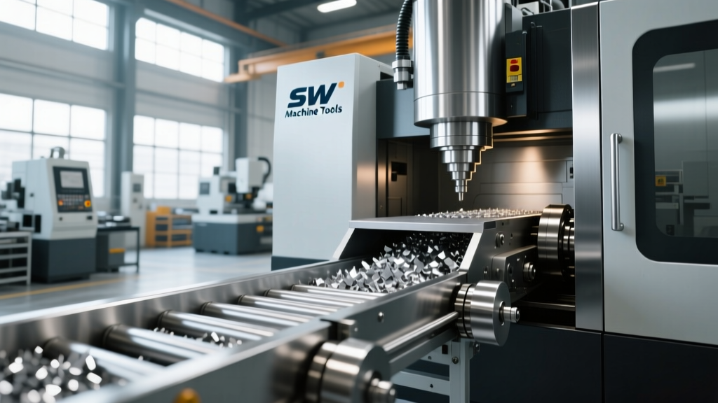 How SW Machine Tools Manage Swarf: Chip Conveyor Specs & Tech