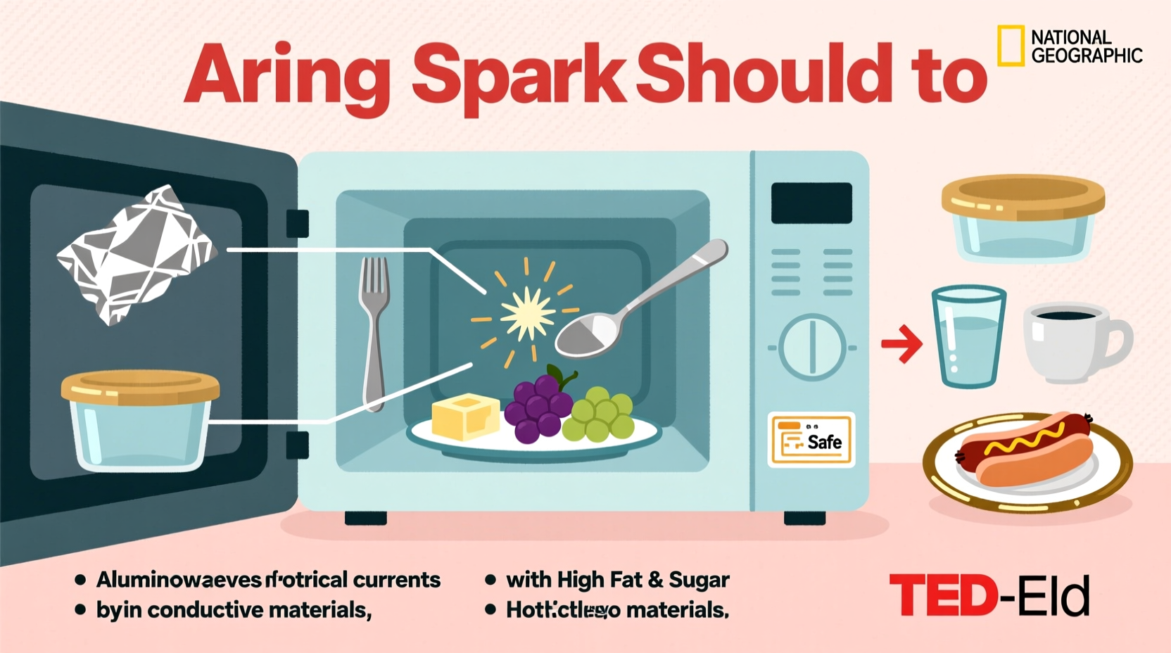 why does my microwave spark when heating certain foods what to avoid
