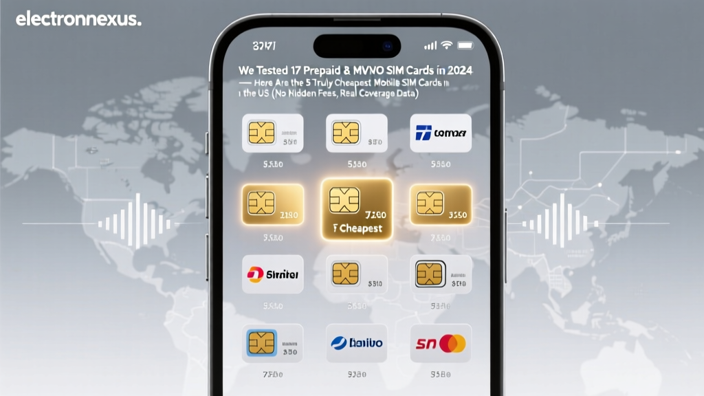 We Tested 17 Prepaid & MVNO SIM Cards in 2024 — Here Are the 5 Truly Cheapest Mobile SIM Cards in the US (No Hidden Fees, Real Coverage Data)