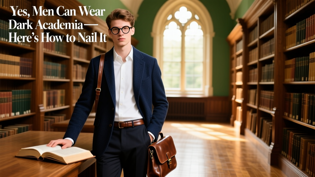 Yes, Men Can Wear Dark Academia—Here’s How to Nail It