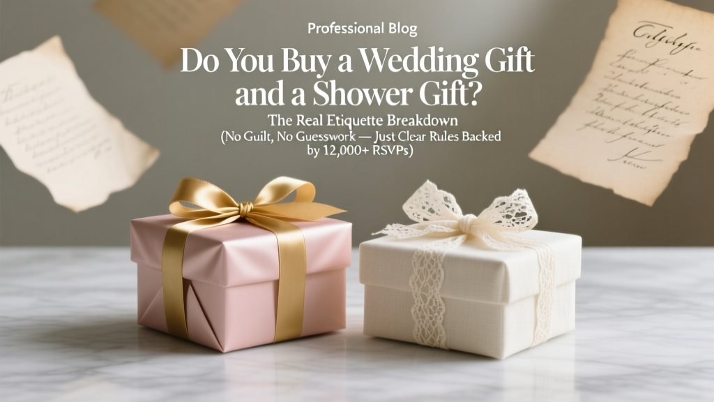 Wedding Gift vs Shower Gift: Etiquette Rules (2026)