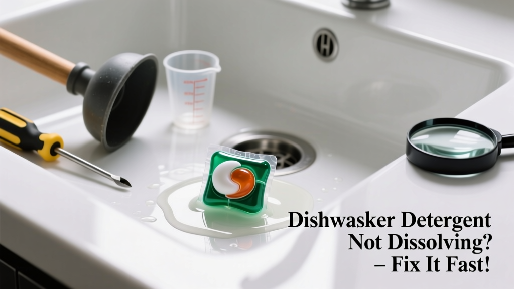 Dishwasher Detergent Not Dissolving? Fix It Fast