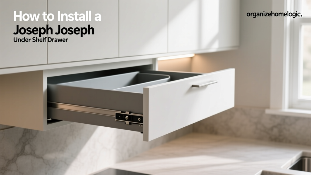 How to Install a Joseph Joseph Under Shelf Drawer