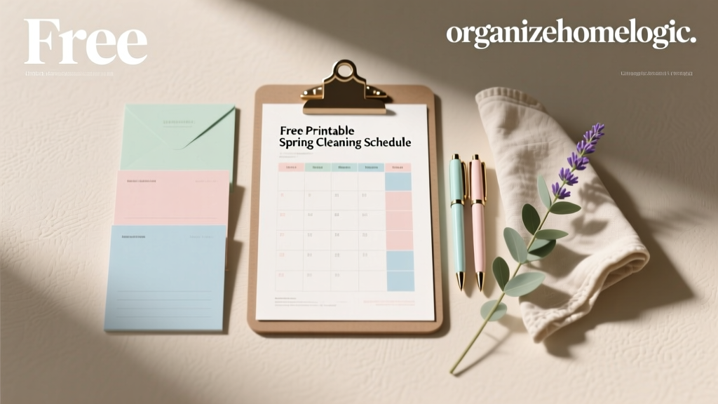 Free Printable Spring Cleaning Schedule