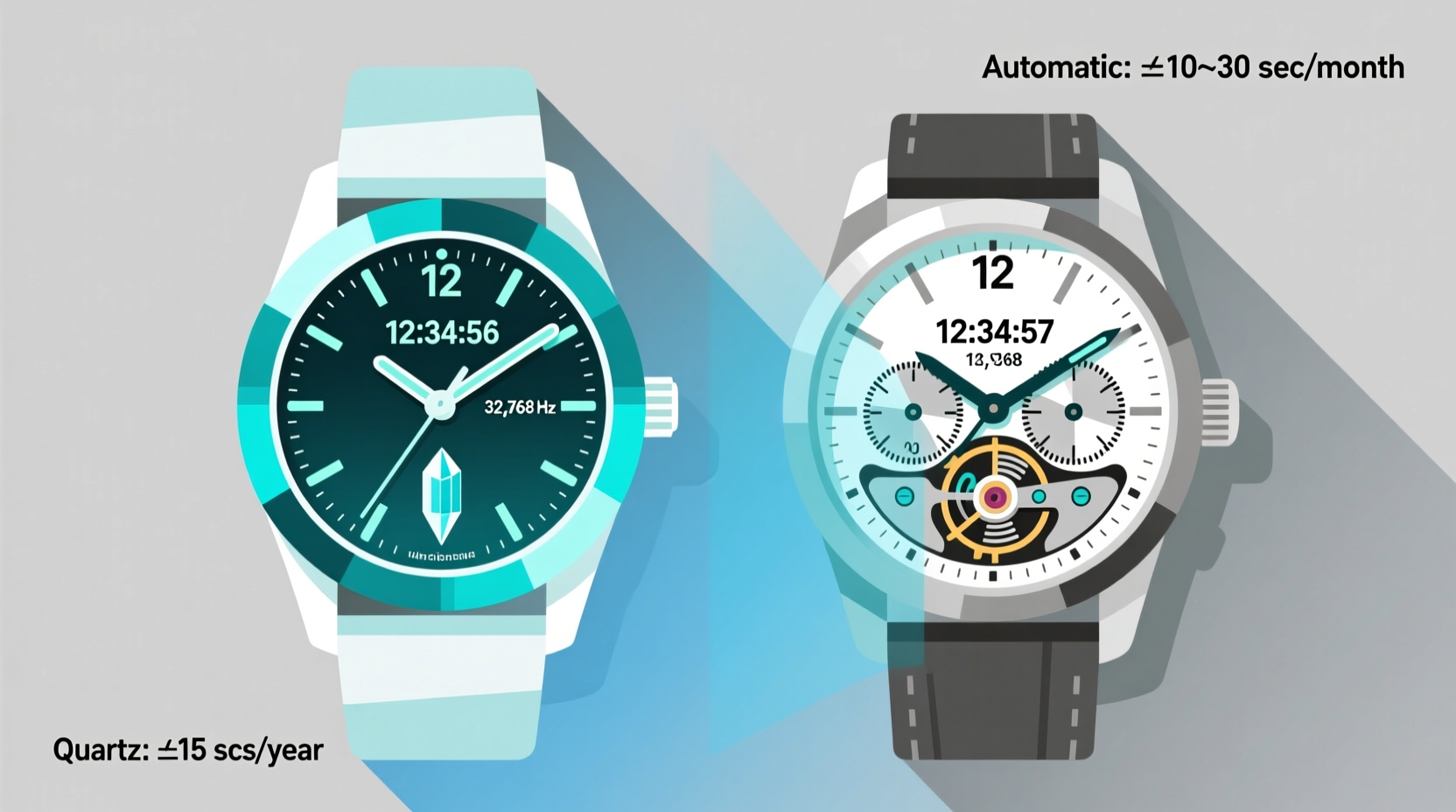quartz watch vs automatic which movement is more accurate long term