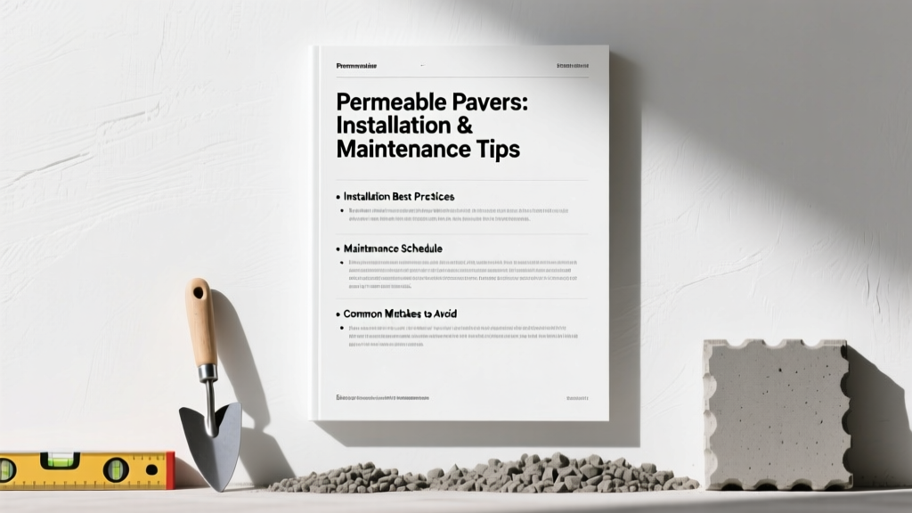 Permeable Pavers Guide: Installation & Maintenance Tips