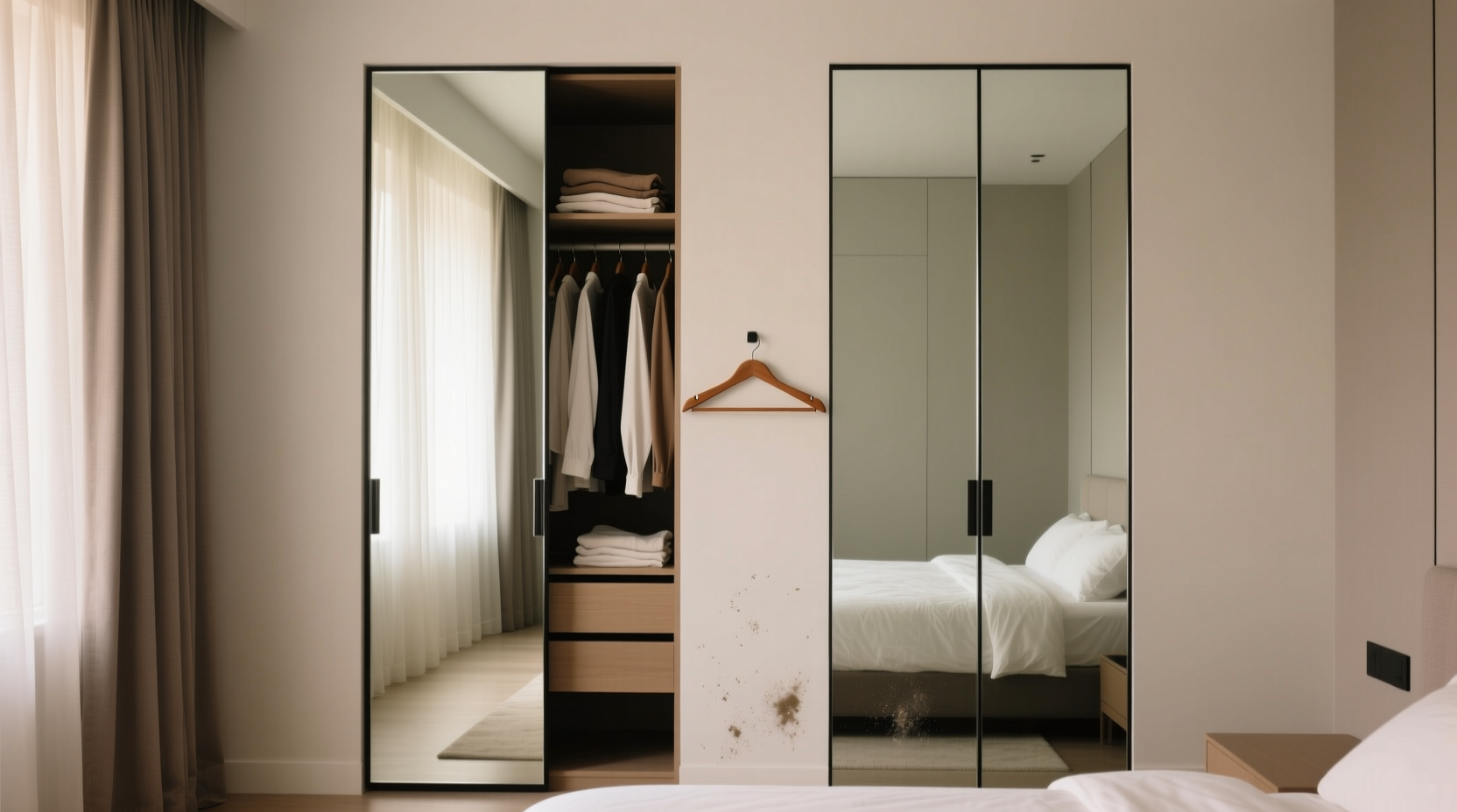mirrored closet door worth it for small spaces