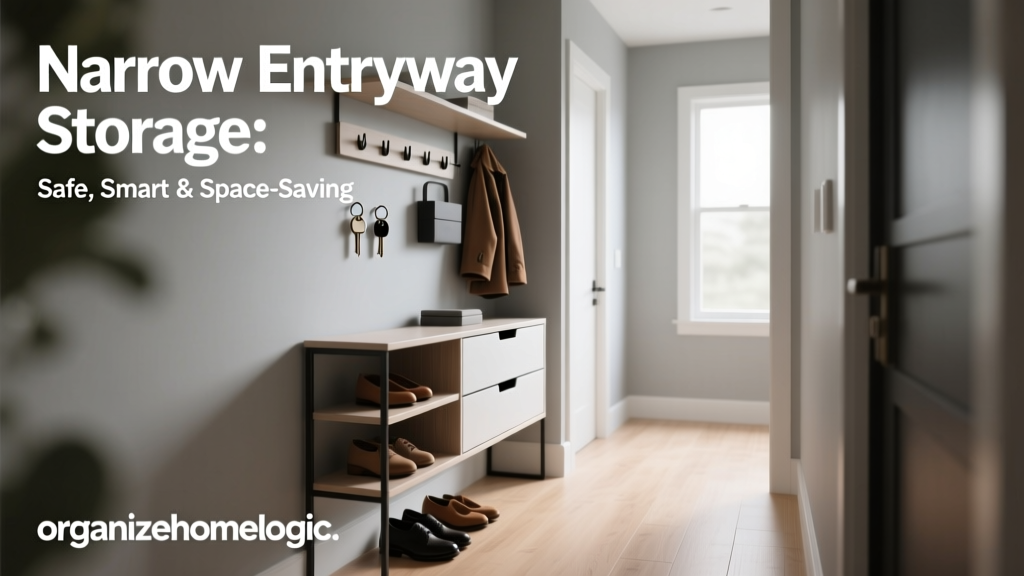 Narrow Entryway Storage: Safe, Smart & Space-Saving