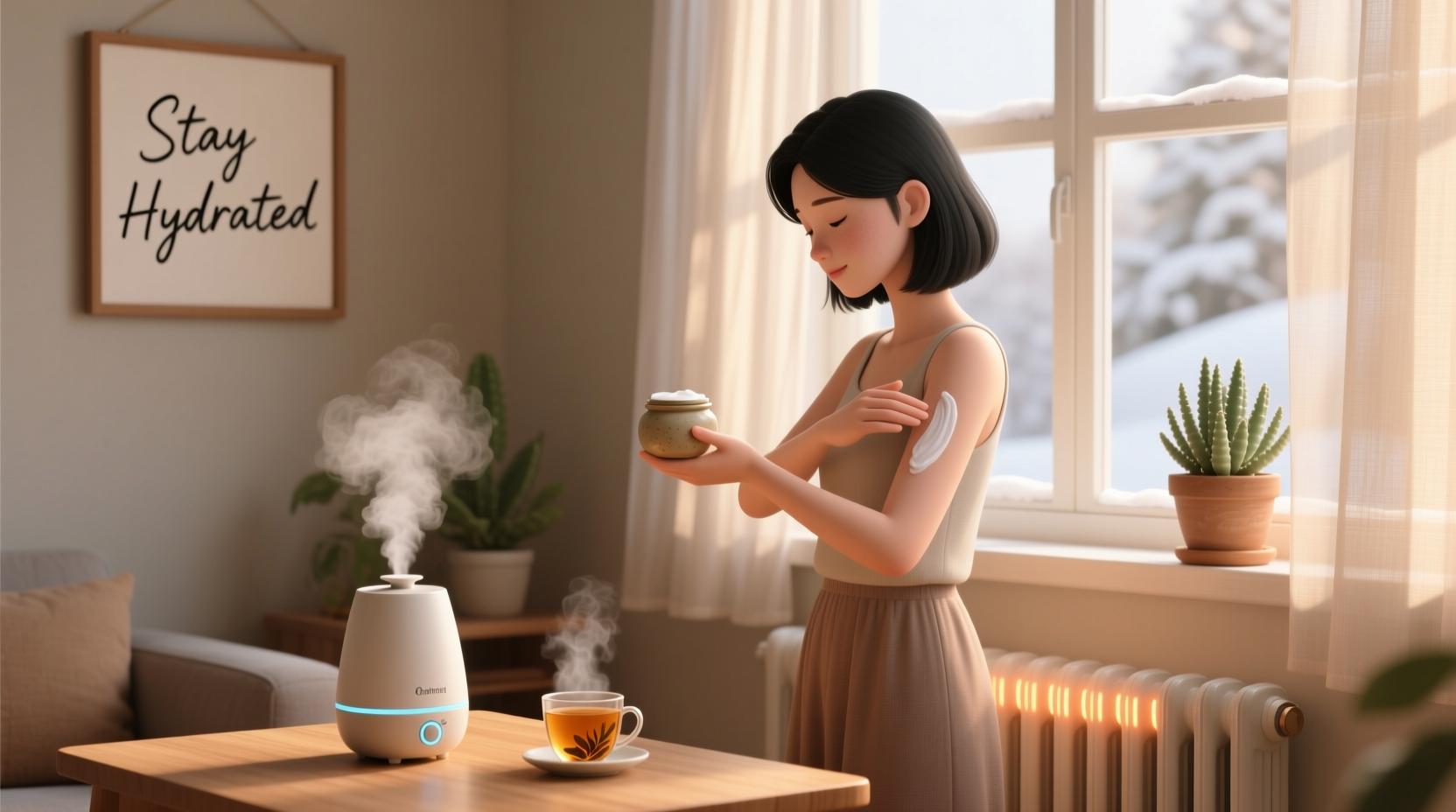 how to protect your skin from heater dryness this winter with simple habits