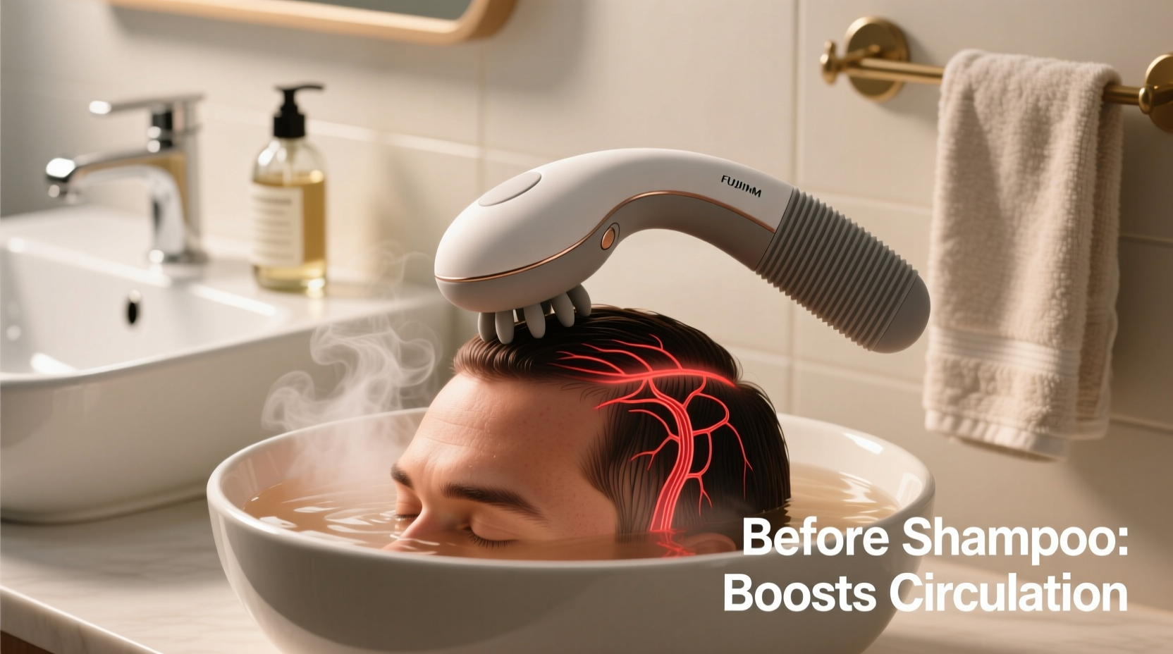 is a scalp massager worth using before shampooing circulation benefits