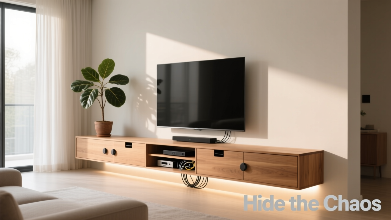 Minimalist TV Consoles That Hide Cables