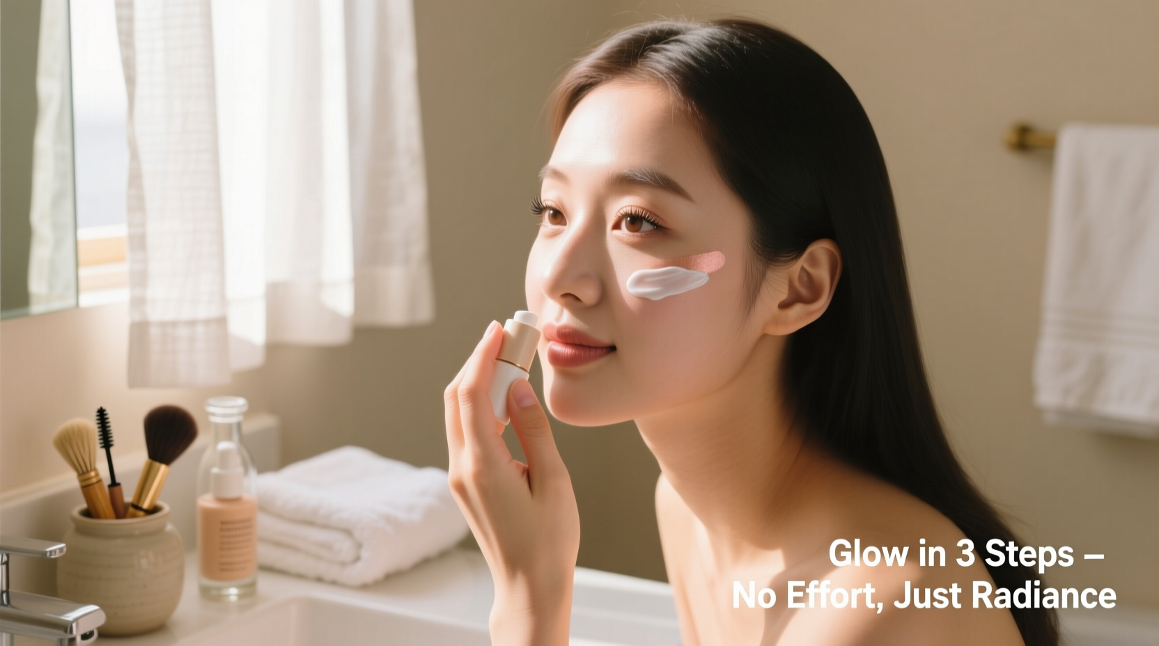 minimalist makeup routine for beginners who want glow without effort