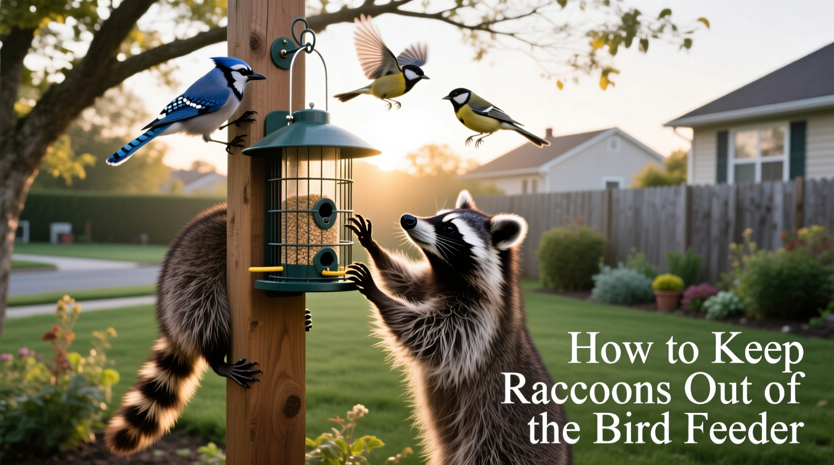 how to keep raccoons out of the bird feeder