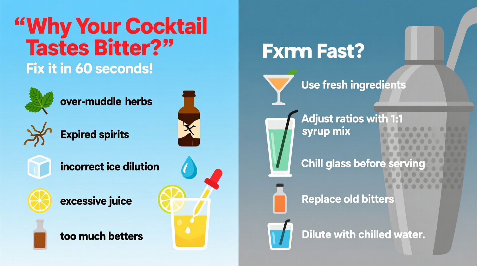 Why Does My Cocktail Taste Bitter Common Causes And How To Fix It Fast