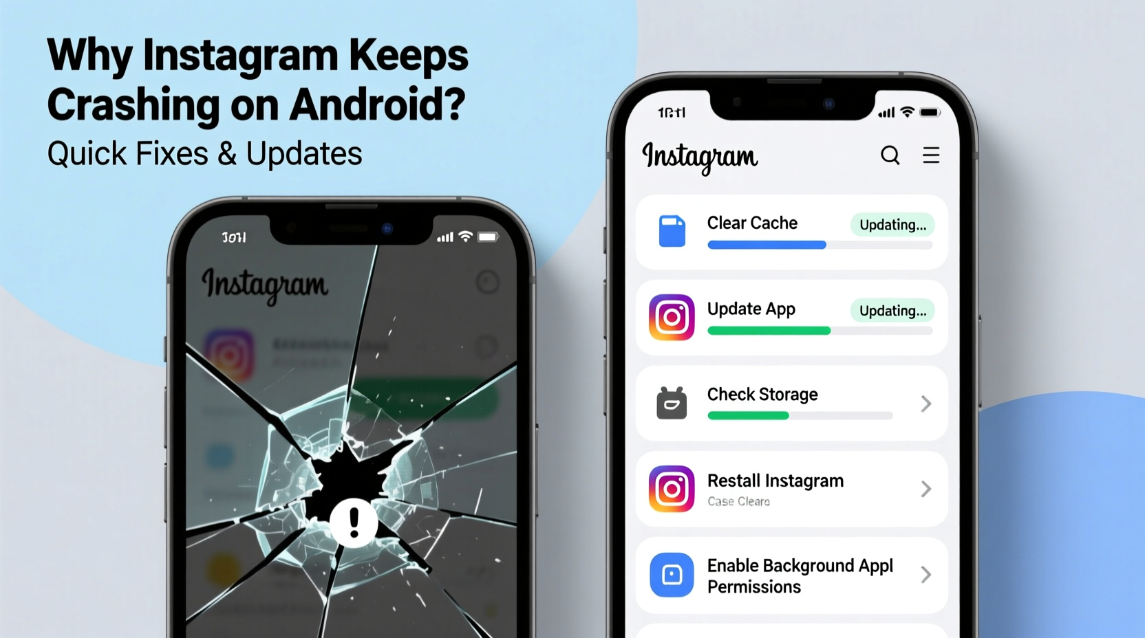 why does my instagram keep crashing on android quick fixes and updates