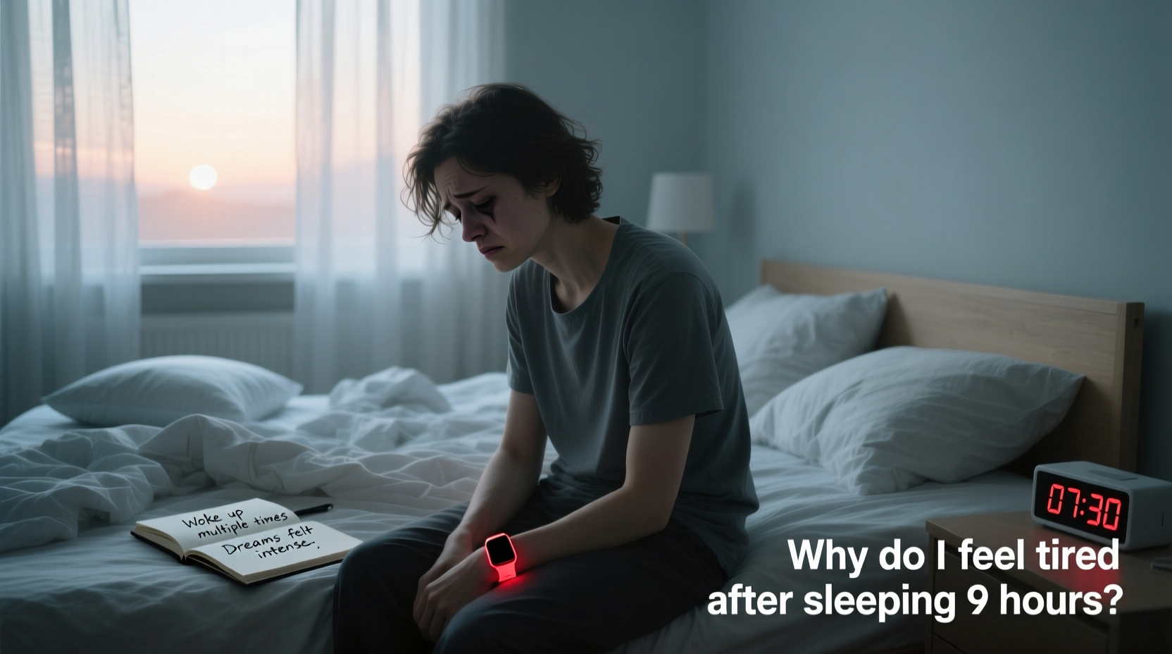 why do i feel tired after sleeping 9 hours possible sleep quality issues