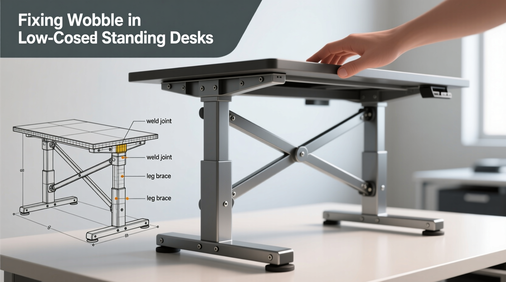 standing desk wobble how to fix stability issues on cheaper frames