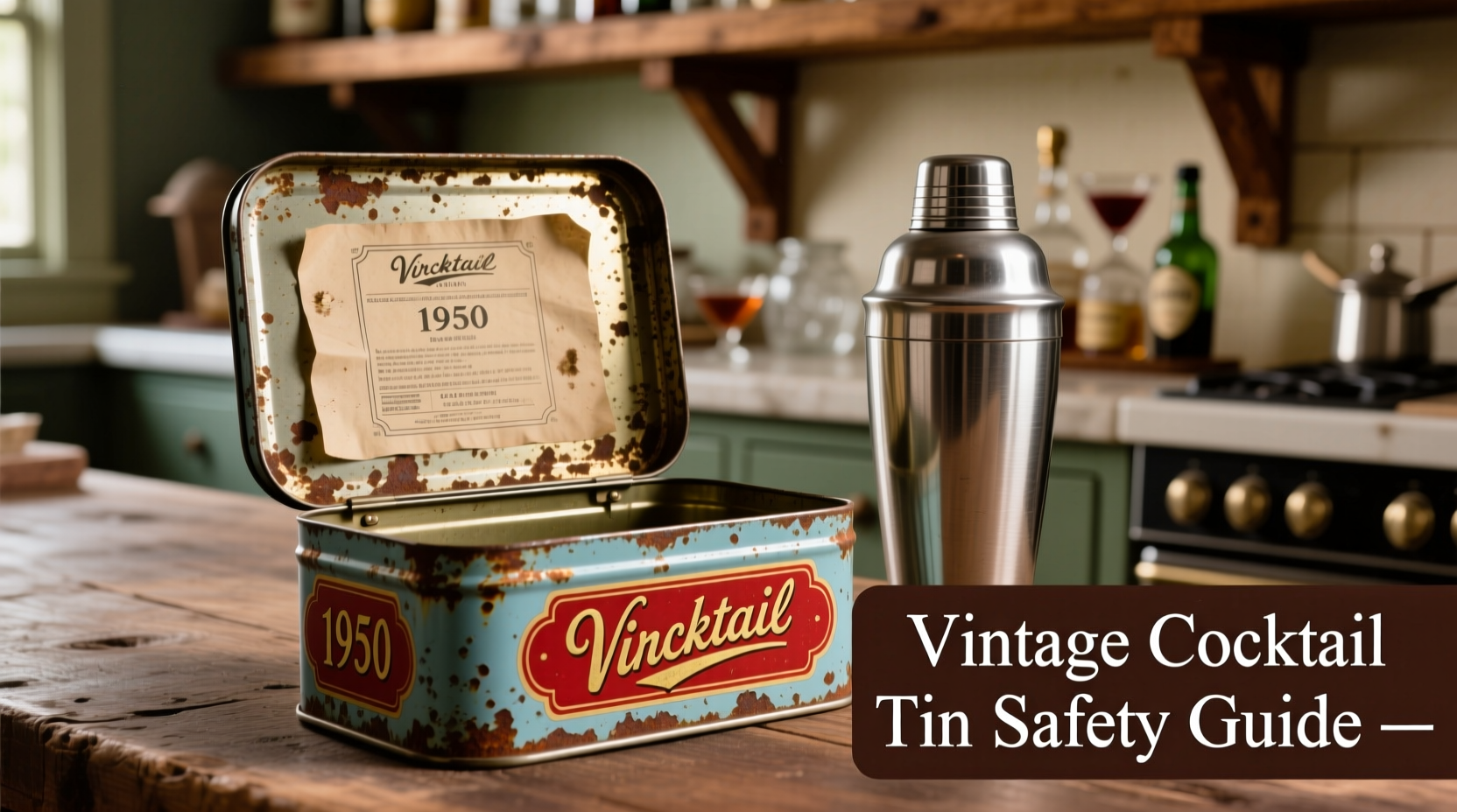 are vintage cocktail tins safe to use or should you stick to new ones