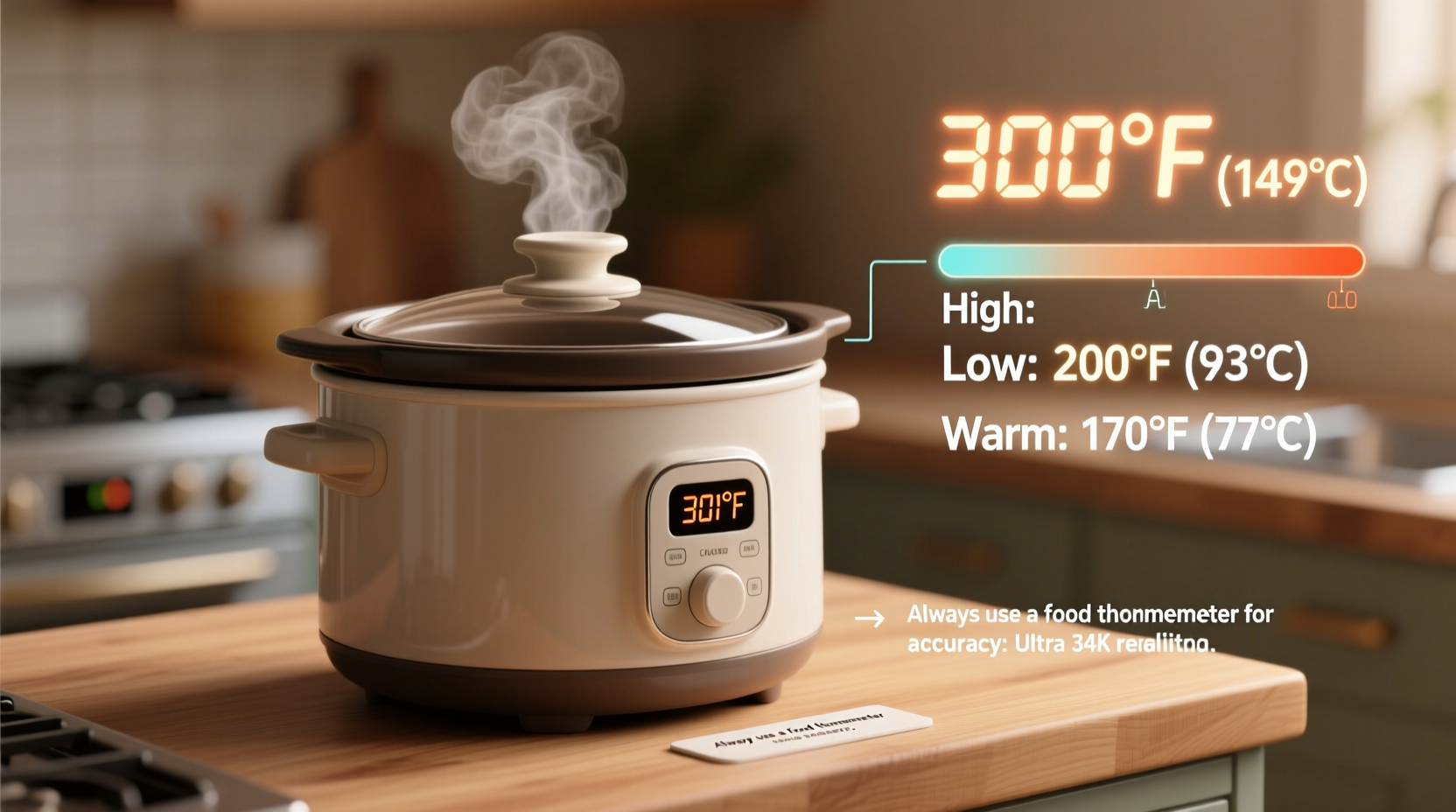 what temp is high on a slow cooker