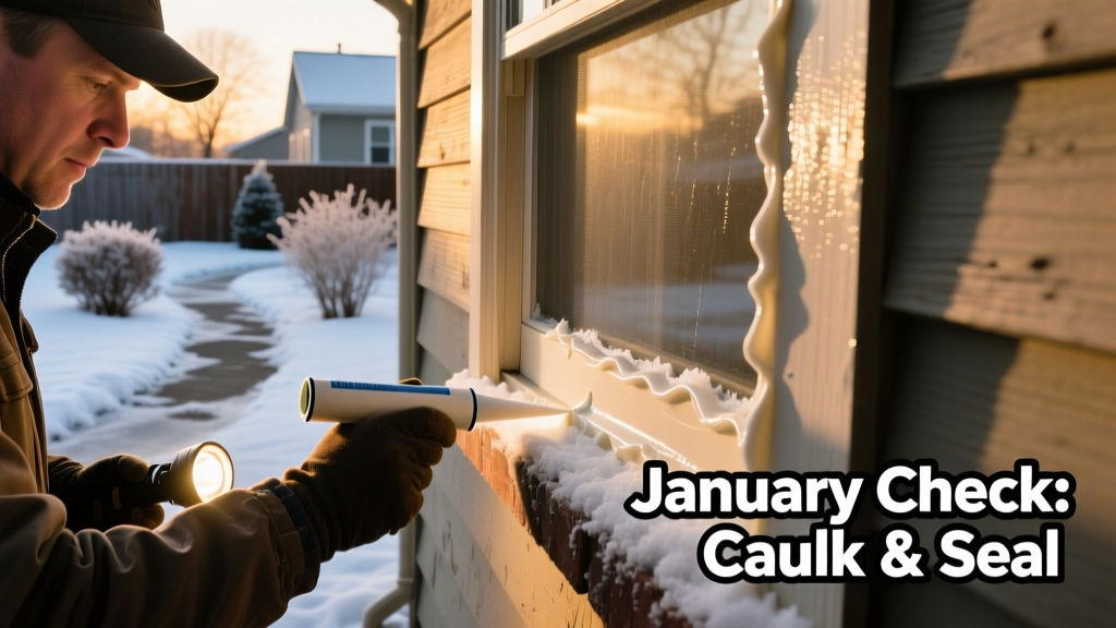 January Check Caulk: Winter Home Sealant Maintenance