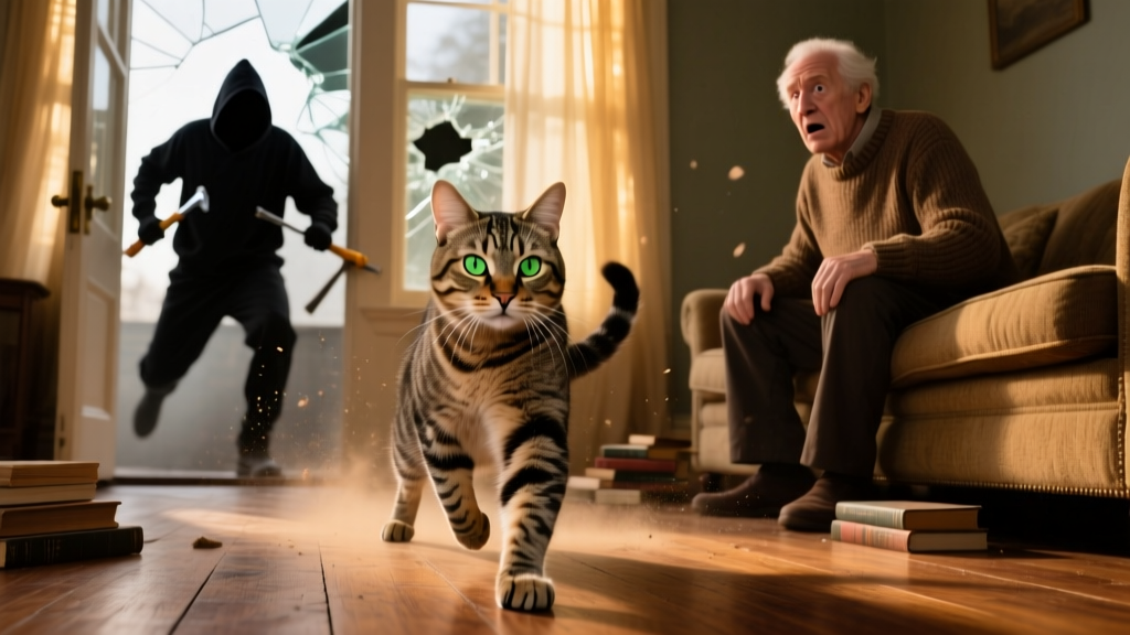 How Bandit the Very Alert Cat Saved Her Owner From Would-be Burglars