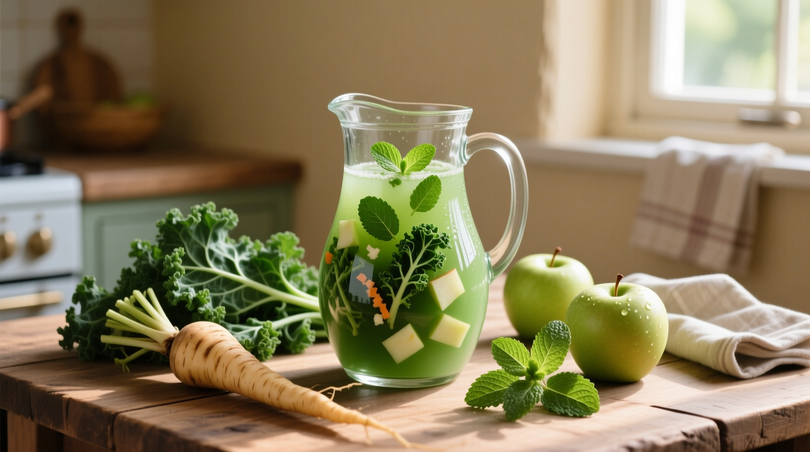 root for mint kale parsnip apple juice recipe