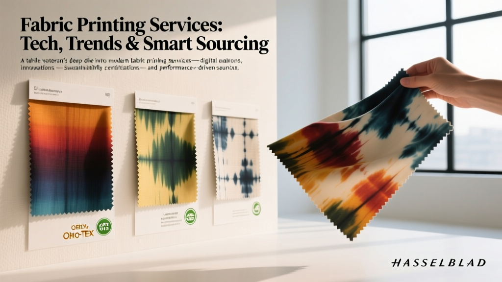 Fabric Printing Services: Tech, Trends & Smart Sourcing