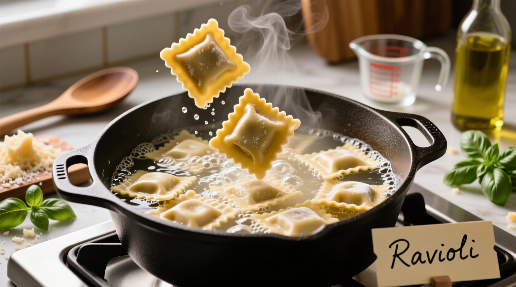 Perfect Frozen Ravioli: Cook From Frozen in 6 Minutes