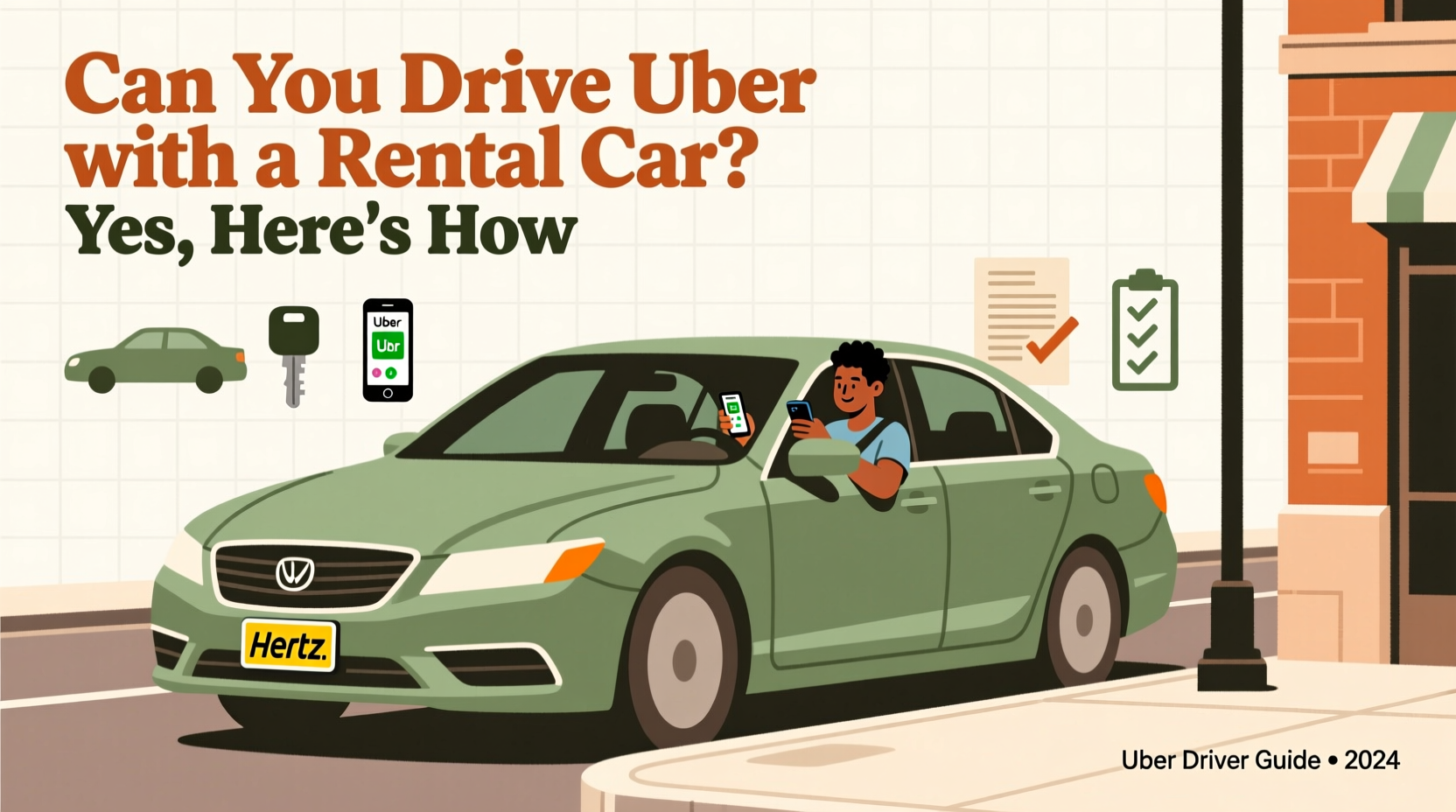 can you drive uber with a rental car