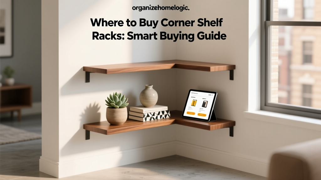 Where to Buy Corner Shelf Racks: Smart Buying Guide