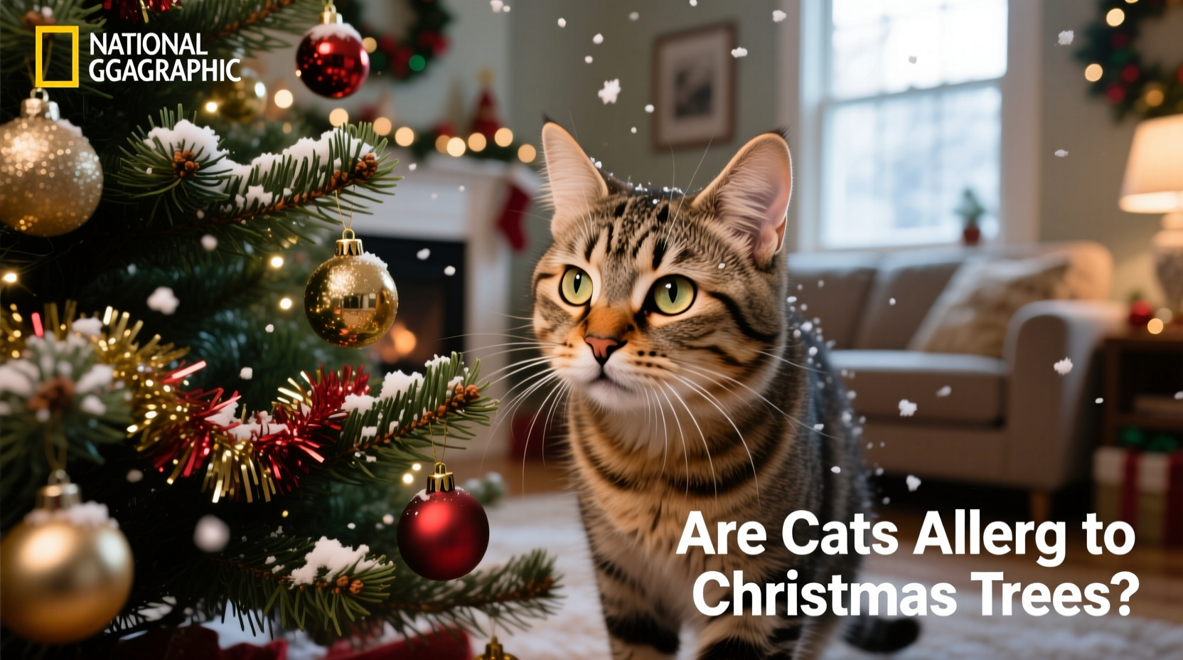 are cats allergic to christmas trees