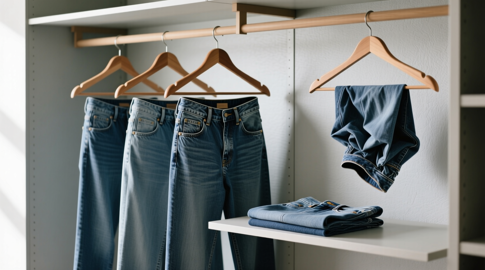 closet organization tips the truth about hanging jeans