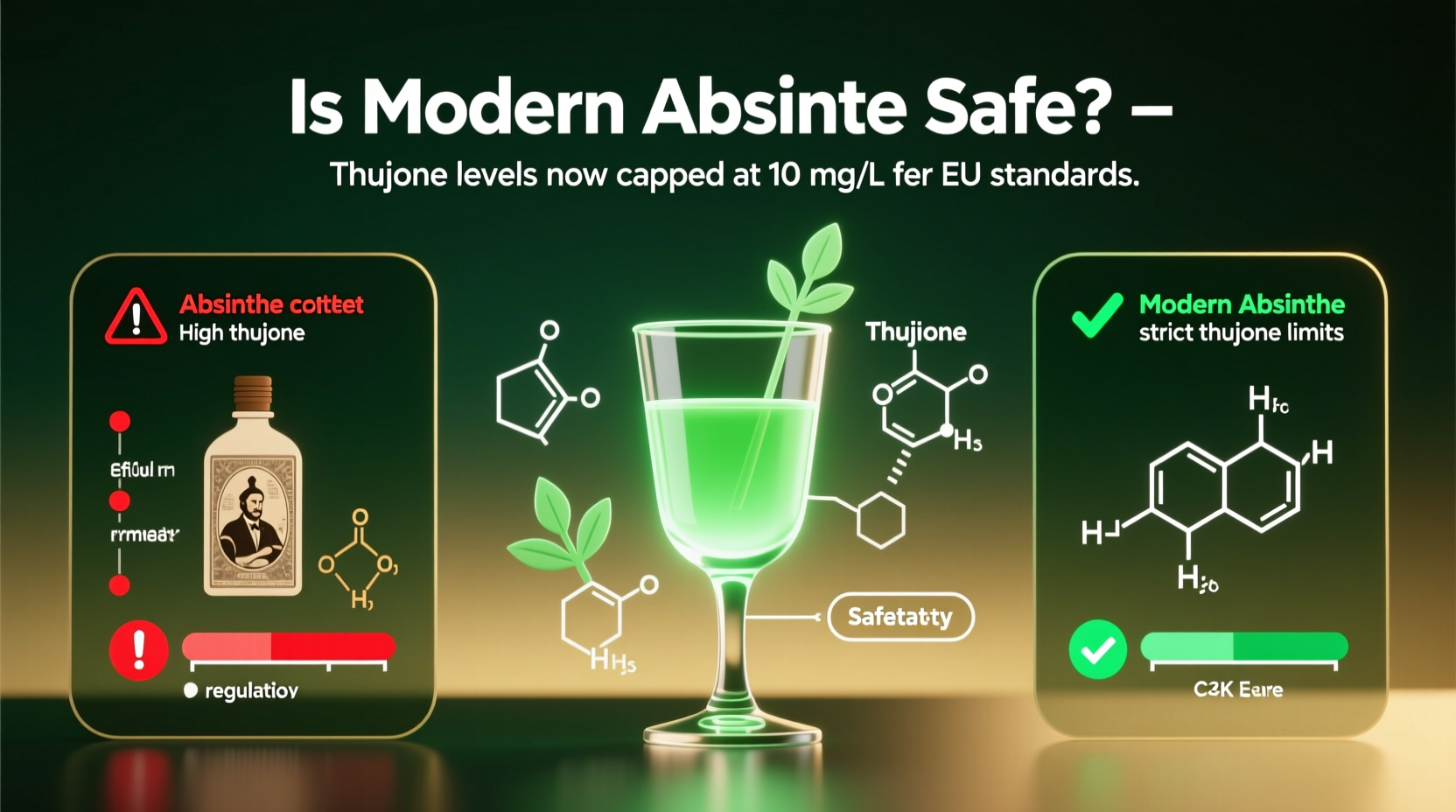 is the resurgence of absinthe cocktails safe with modern thujone limits