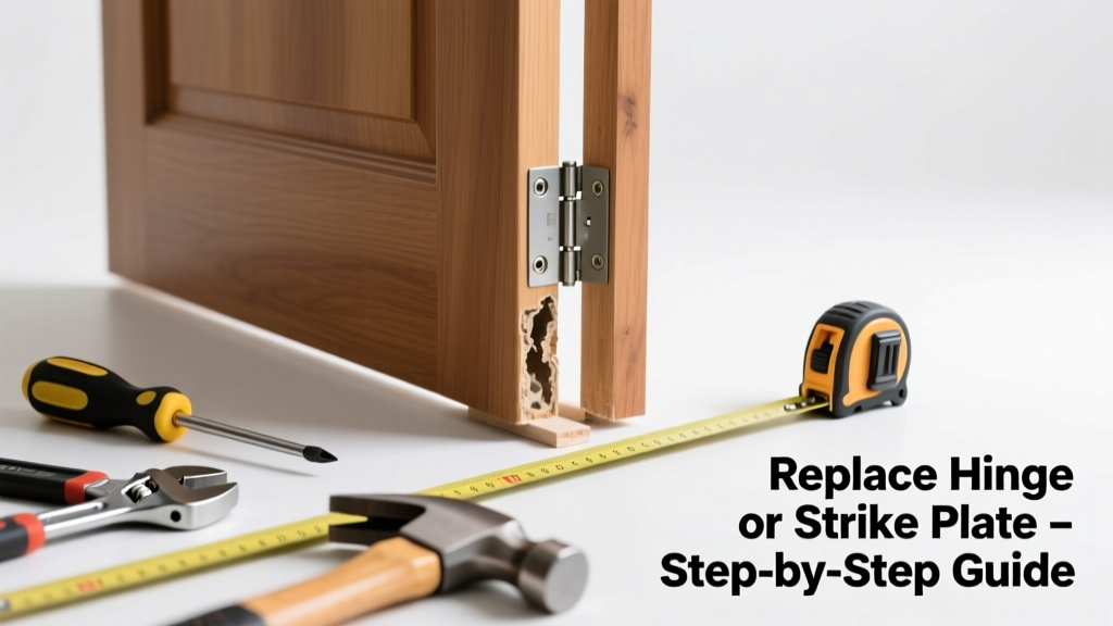 Door Not Square? Replace the Hinge or Strike Plate