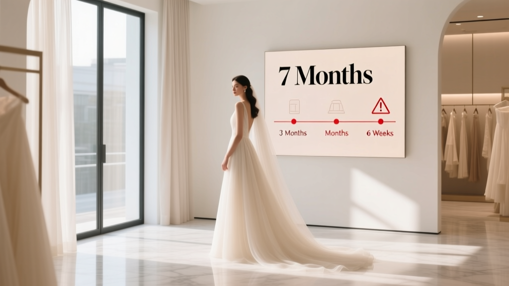 Wedding Dress Try-On Timeline: The 7-Month Sweet Spot