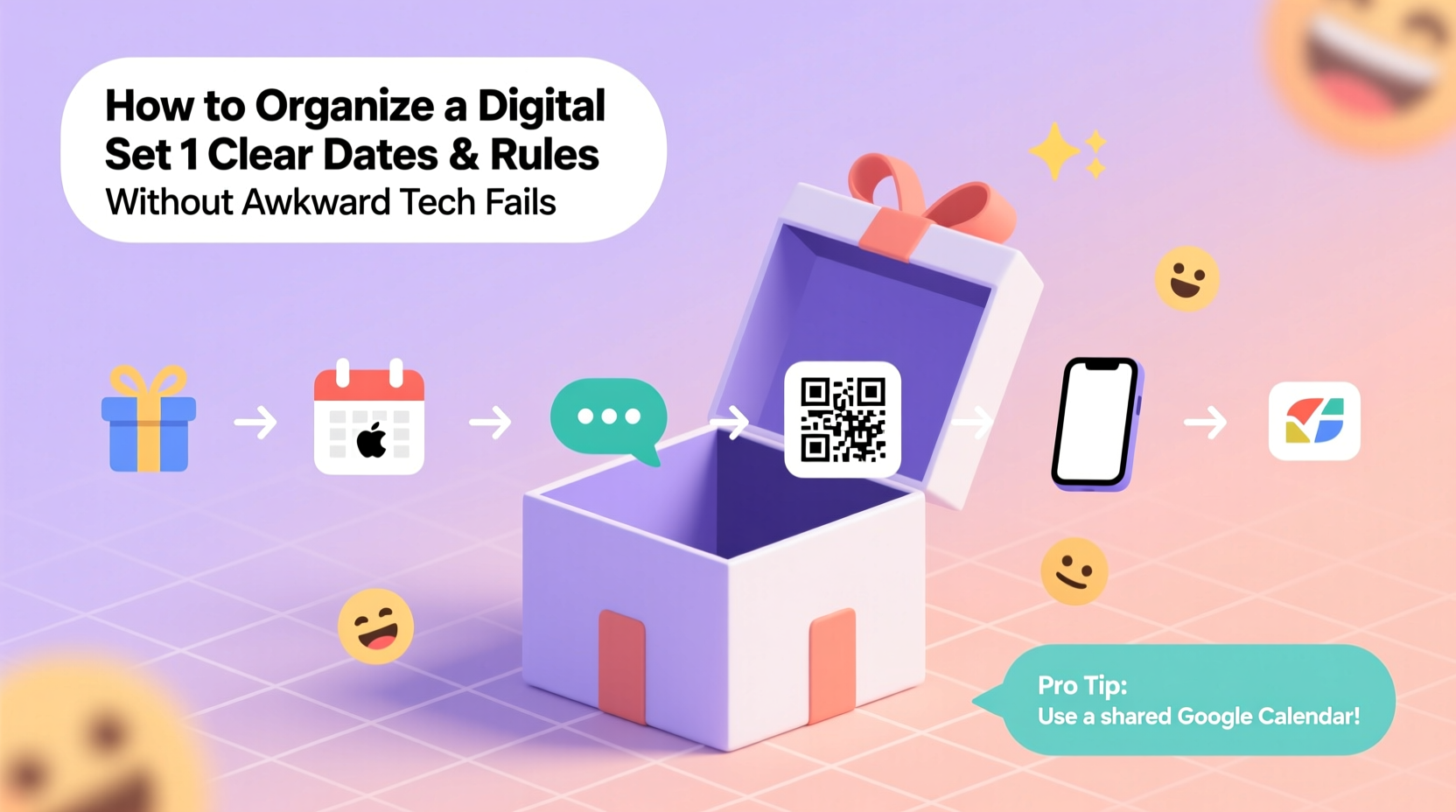 how to organize a digital gift exchange without awkward tech fails