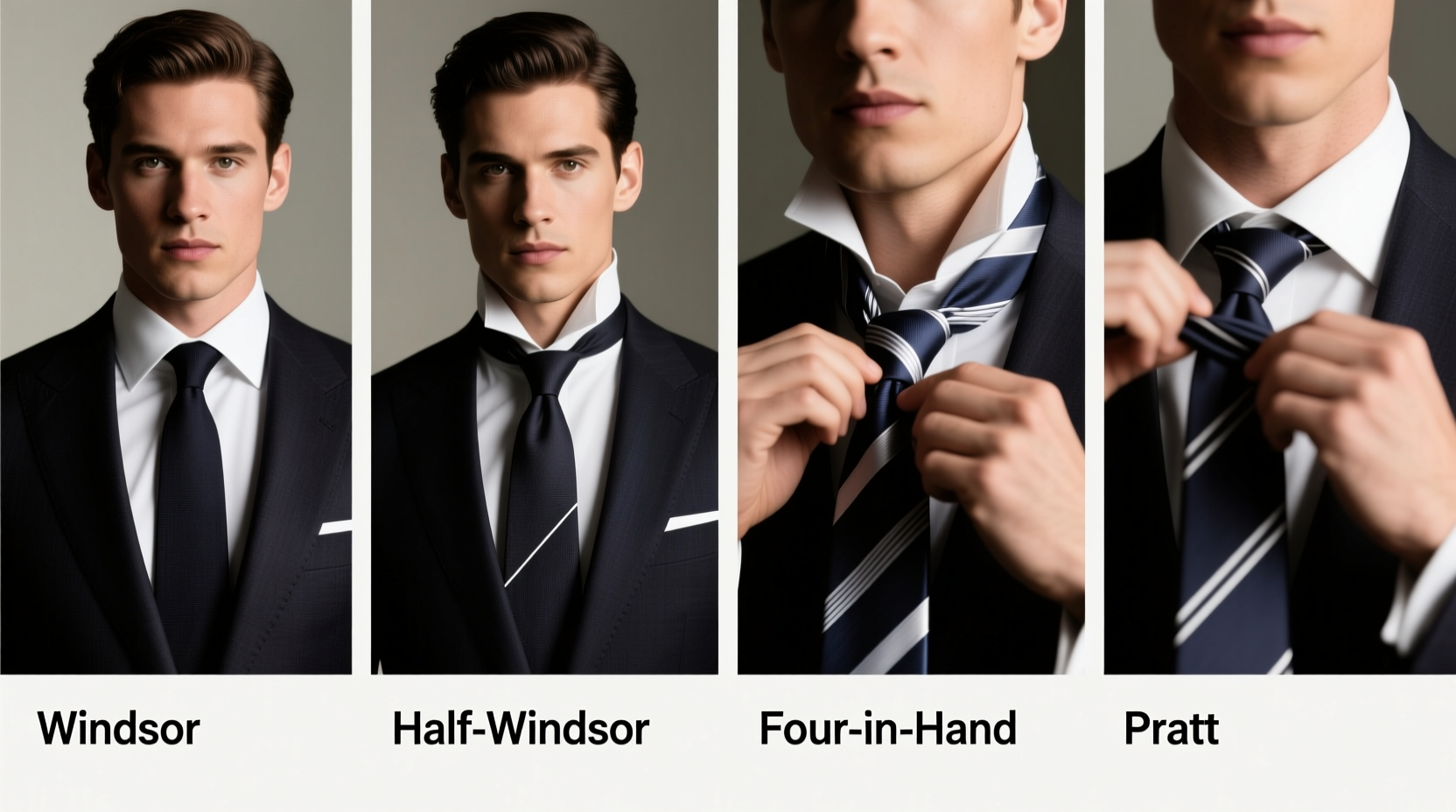 how to tie a tie in four different styles for any occasion