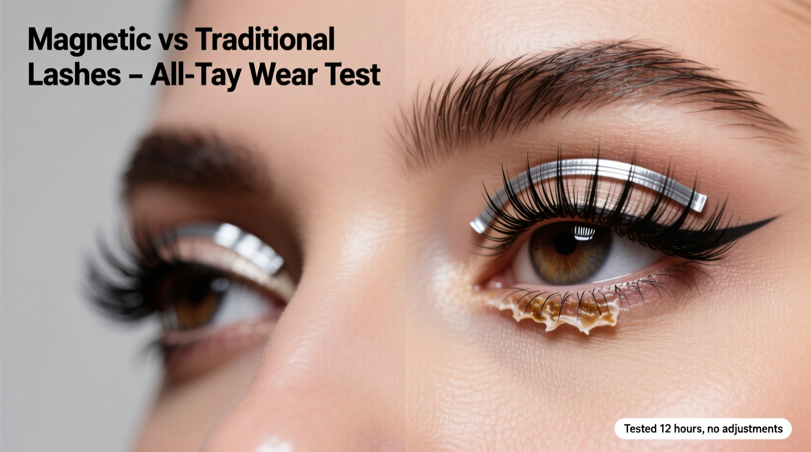 magnetic eyelashes vs traditional false lashes which one actually stays put all day