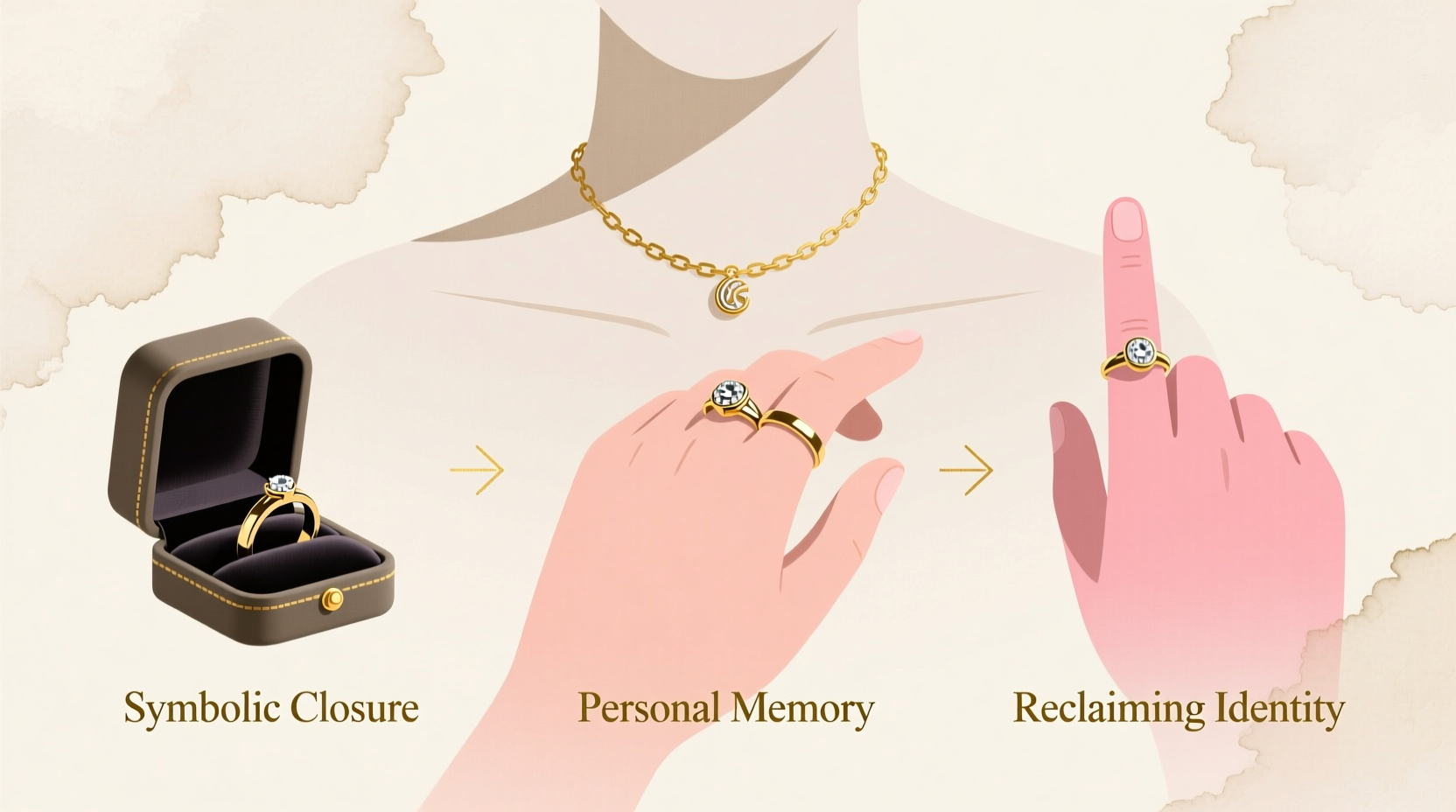 how to wear a wedding ring when your divorced