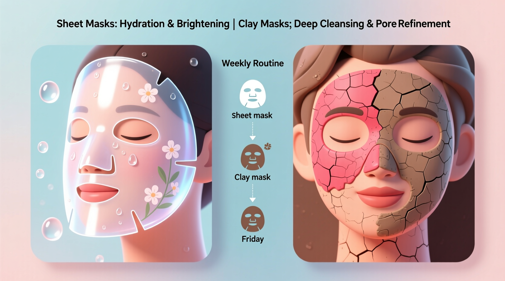 are sheet masks better than clay masks for weekly skincare routines