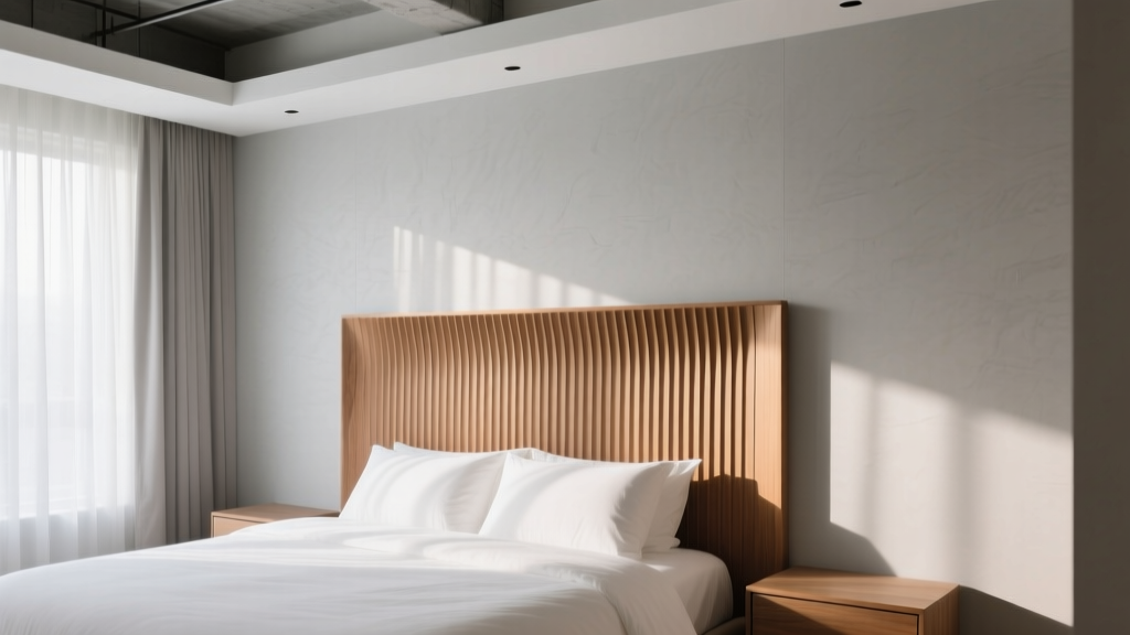 Bedroom Fluted Headboard Panel Design - The Decor Mag