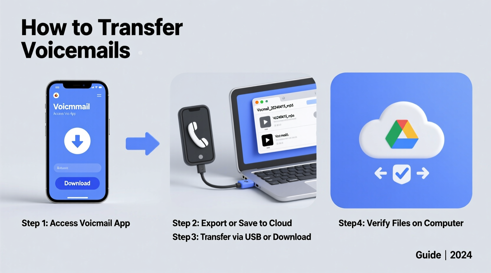 how to transfer voicemails to computer before switching phones