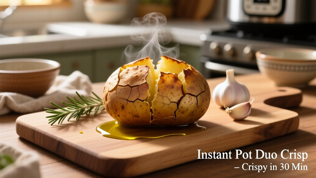 Bake a Potato in Instant Pot Duo Crisp (Easy & Crispy!)