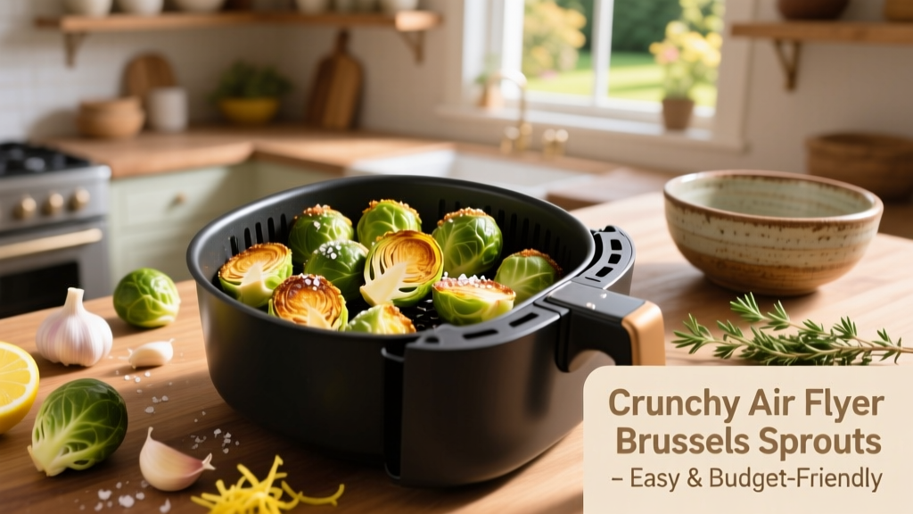 Crispy Air Fryer Brussels Sprouts (Easy & Budget-Friendly)