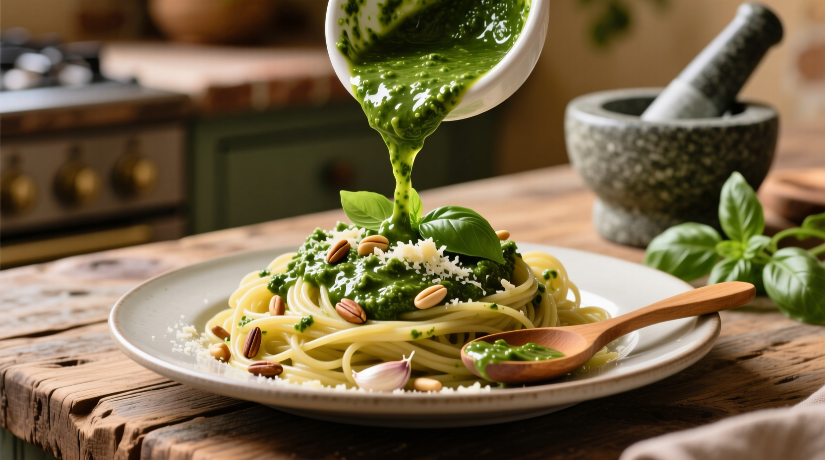 what does pesto sauce taste like