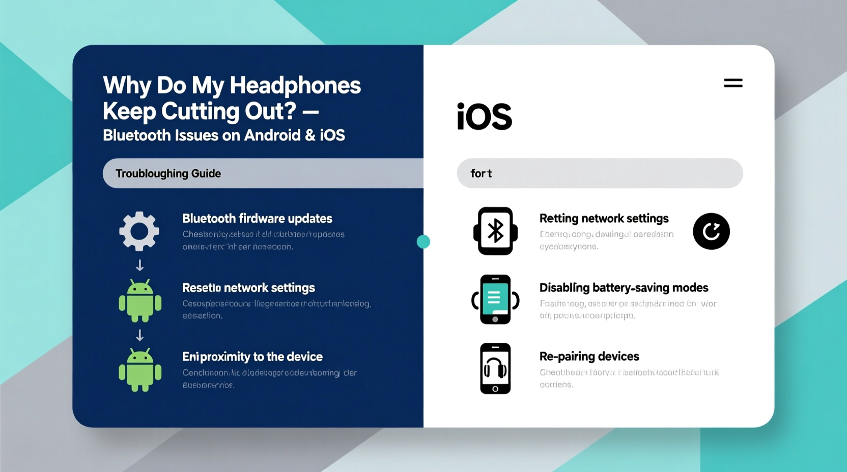why do my headphones keep cutting out troubleshooting bluetooth issues on android and ios