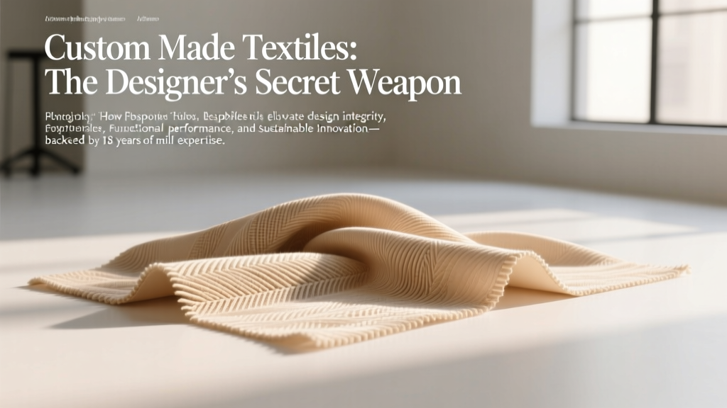 Custom Made Textiles: The Designer’s Secret Weapon