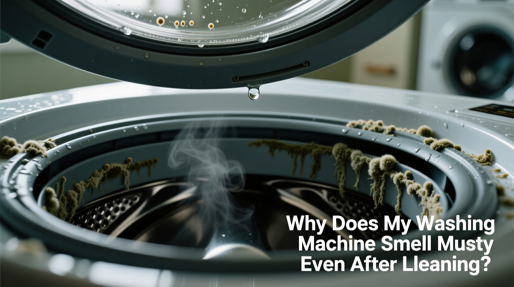 why does my washing machine smell musty even after cleaning cycle